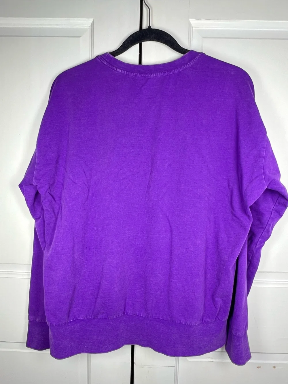 LAKERS 🏀 New Era Purple 100% Cotton Crewneck Sweatshirt Size Medium